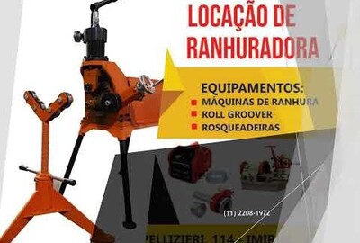 Locação de Máquina Para Fazer Ranhuras em Tubos